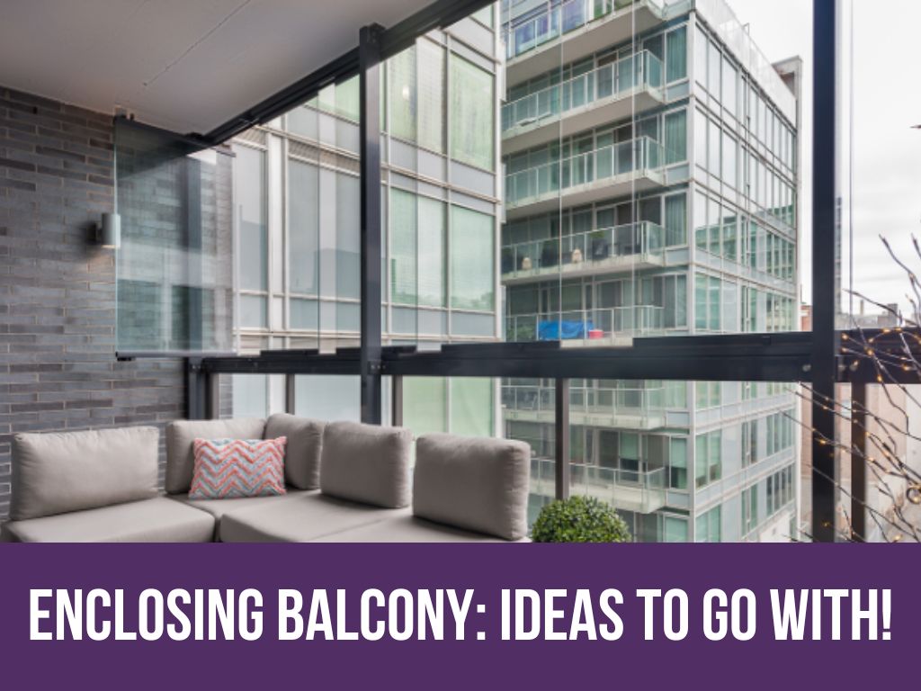 Enclosing balcony: 15 top interesting ideas