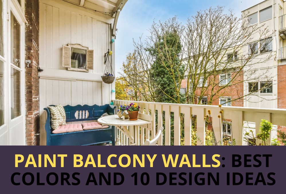 paint Balcony walls and floors - 10 top best colors and design