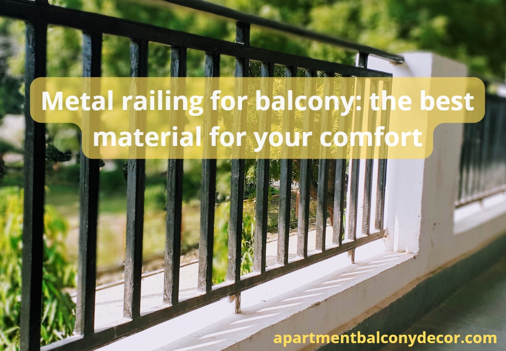 Metal railing for balcony